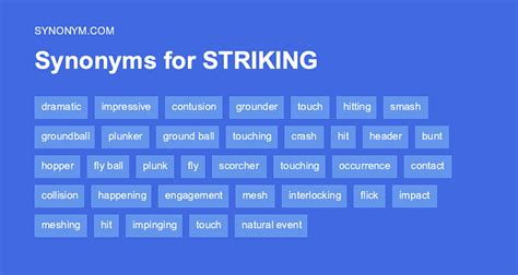 striking synonym